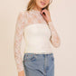 Layer Me Lace High Neck Top