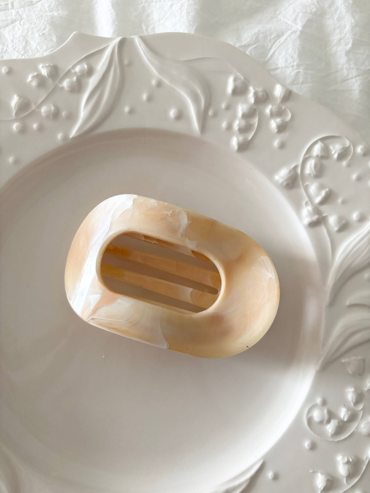 Oval French Hair Clip (COVAL-MARBLE) (Copy)