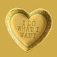 I Do What I Want Lace Heart Ceramic Trinket Dish