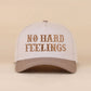 No Hard Feelings Two Tone Canvas Cotton Cap