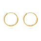 18K Gold PVD Stainless Steel Classic Hoop Huggie Earrings