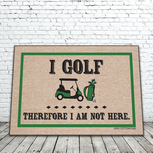 I Golf Therefore Mat