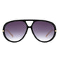 Retro Double Bridge Bold Fashion Aviator Sunglasses