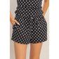 Polka Dot Drawstring Shorts