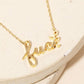 Handwritten Fuck Pendant Necklace