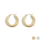 18K Gold PVD Stainless Steel Chunky Hoop Earring
