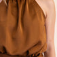Halter Neck Sleeveless Midi Dress