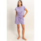 Sleeveless Crew Neck Top and Shorts Set