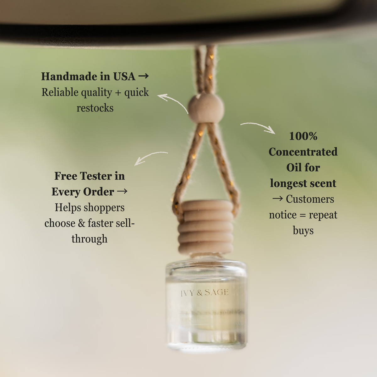 Lavender Chamomile Car Diffuser – Soothing & Calming