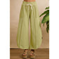 FRENCH TERRY OUT SEAM DETAIL TULIP HEM PANTS