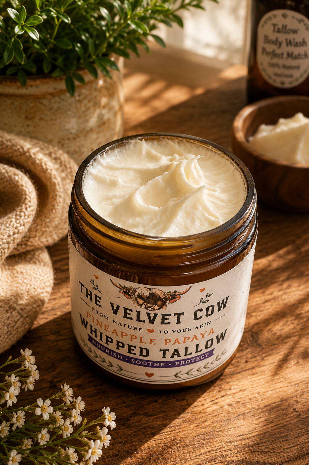 Whipped Grass-Fed Tallow Body Butter for All Skin