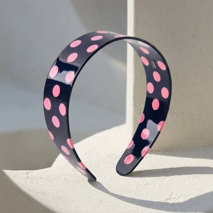 Vintage Polka Dot Statement Headband Hair Band | 40HB202