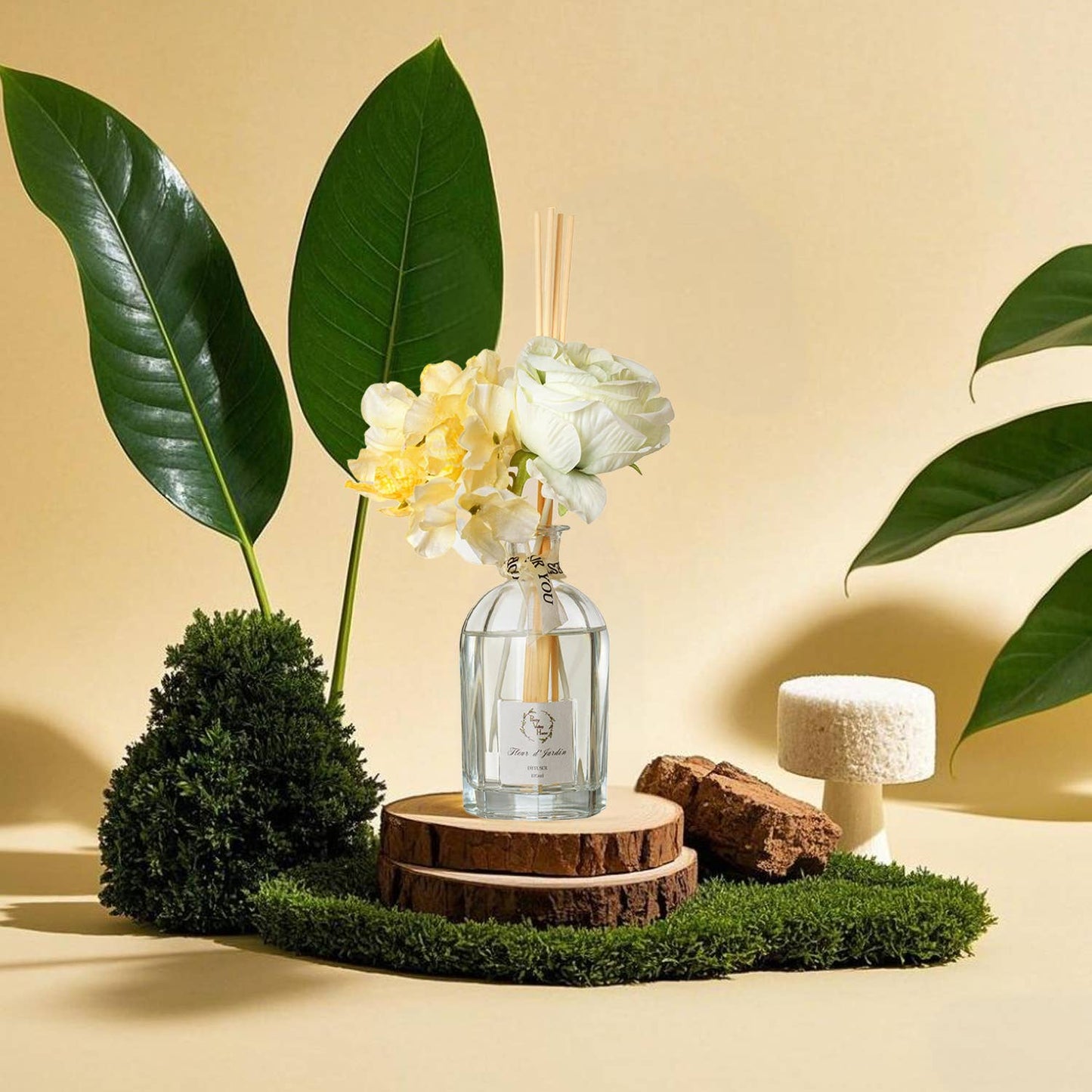 120Ml / 4.05 FL Oz Reed Diffuser Sets Faux Flowers
