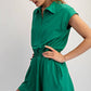 BUTTER SHORT SLEEVE QUARTER ZIP ROMPER