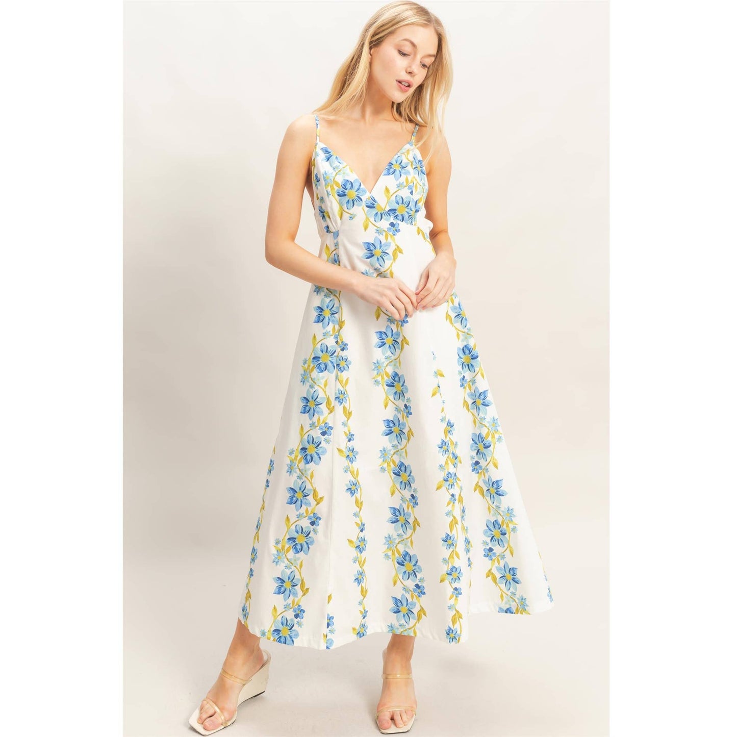 Floral V-Neck Cami Dress