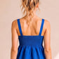 Scarlet Ribbon Pleated Sleeveless Top