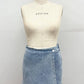 Stretch Denim Wrap Skort