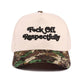 Fxck Off Respectfully Two Tone Canvas Cotton Cap Zenana Consgt.