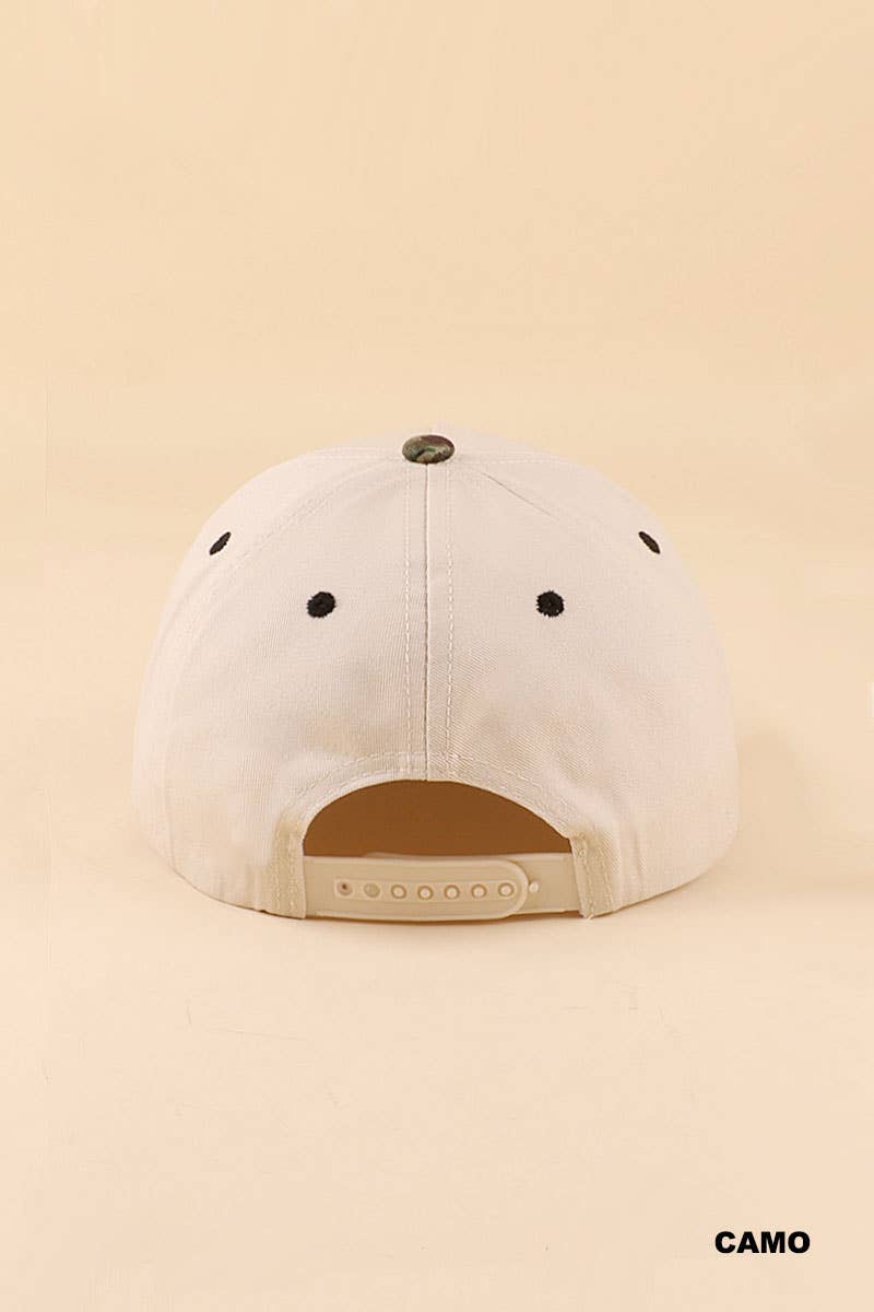 Besties'/I'm The Friend In Low Places two tone snapback hat