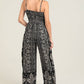 B5A42-A958 V NECK TWIST FRONT CUT OUT JUMPSUIT
