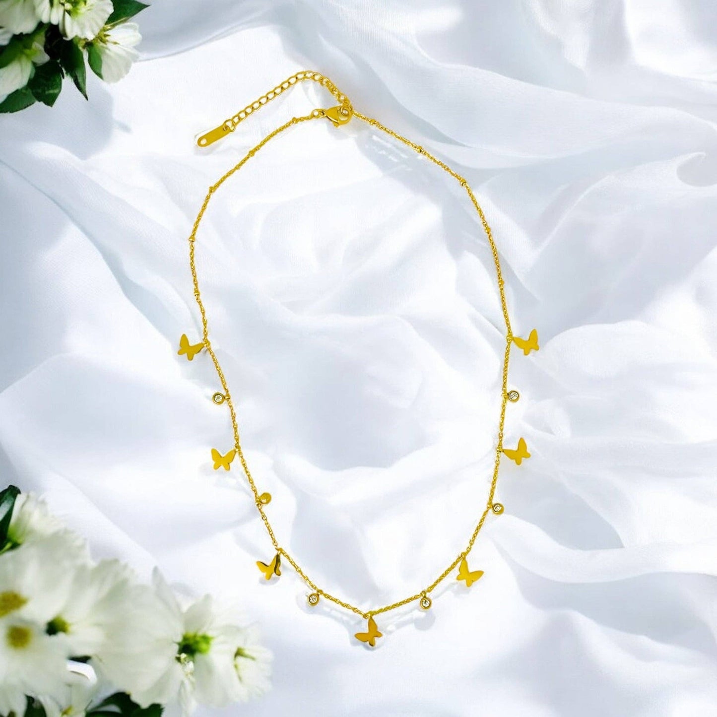 Dainty Butterfly - 18K Gold Plated, Waterproof Necklace