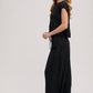 RELAXED KNIT SMOCKED TOP AND WIDE PANTS SET