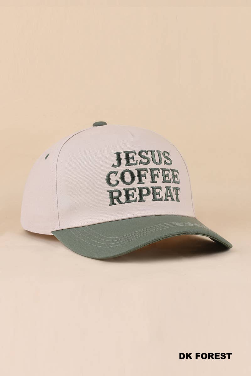 Coffee & Jesus Two Tone Cotton Hat