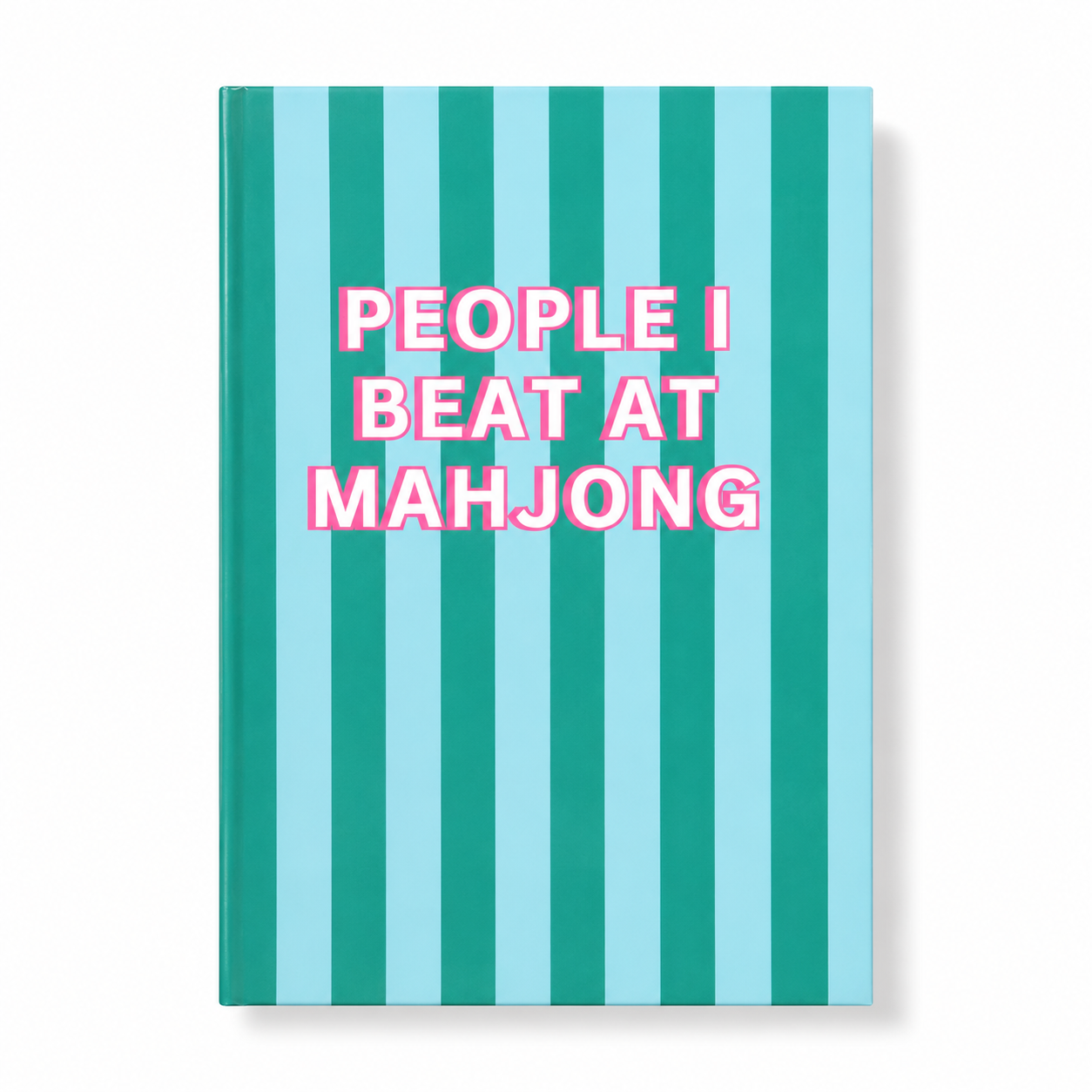 "People I Beat at Mahjong" Hardcover Mahjong Gift Journal