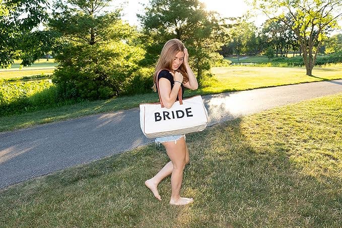 Large Cotton Tote Bag - Bride