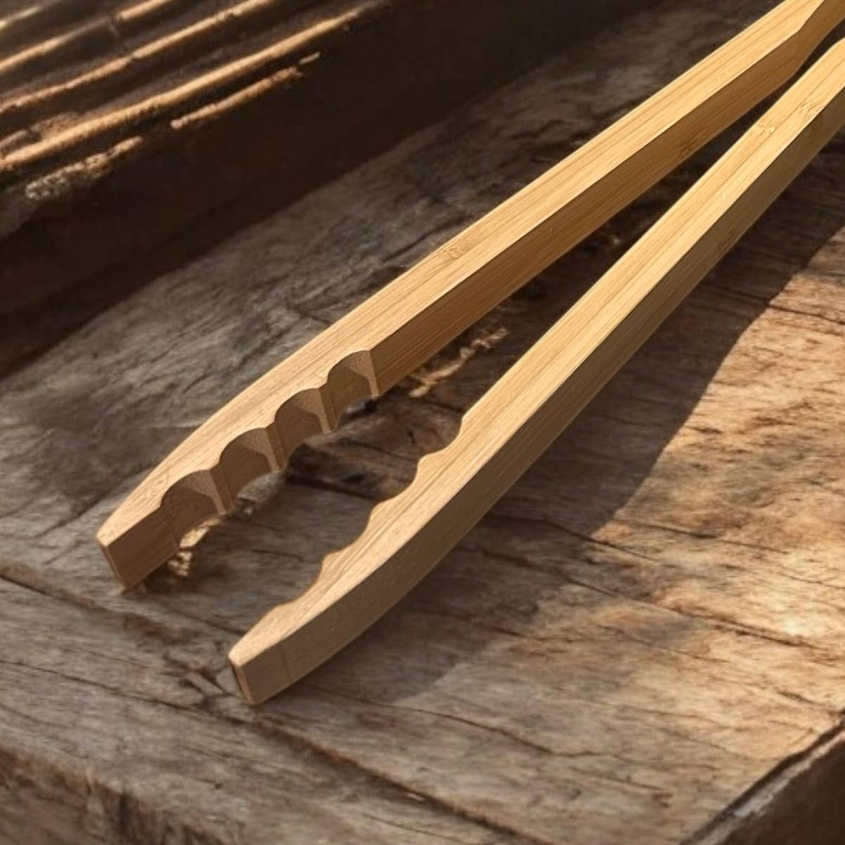 19" Bamboo Barbecue Grilling Tong