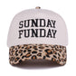 Sunday Funday Two Tone Canvas Cotton Cap  Zenana Consgt.