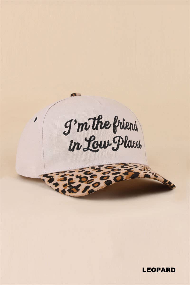 Besties'/I'm The Friend In Low Places two tone snapback hat