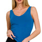 `Premium Rayon Double Layered Tank Top - Zenana