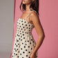 PD19326 Polka Dot Smocked Mini Dress