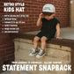 Kid/Baby 2-Tone Cap: Certified Mamas Boy Brown/Beige