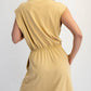 D021237-Sleeveless Mineral Washed Cotton Mini Dress