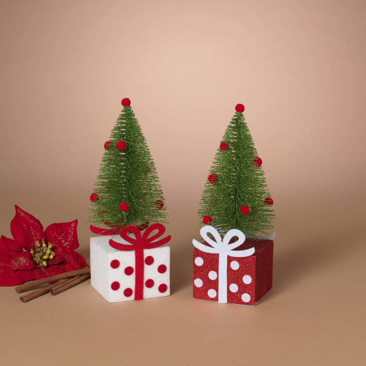 Christmas 12"H Holiday Pine Tree, 2 Assorted Styles