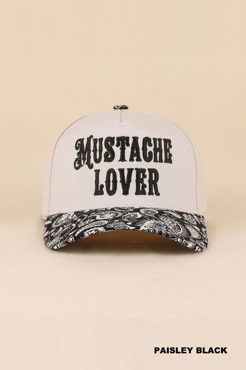 Mustache Lover Two Tone Snapback Hat