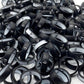 Flip Reversible Smile and Frown Ring Black