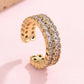 Baguette rhinestone cocktail eternity band Ring | 40R143