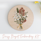 Daisy Bouquet Embroidery Kit – Floral DIY Craft