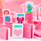 Crystal Prism Pink | Mahjong with Bold Angles and Vibrant Vibes | 1.25" x 0.9" x 0.7"
