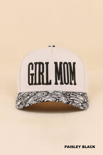 Girl Mom Two Tone Snapback Hat Zenana Consgt.