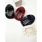 Polkadot Printed Oval Flat Hair Claw
