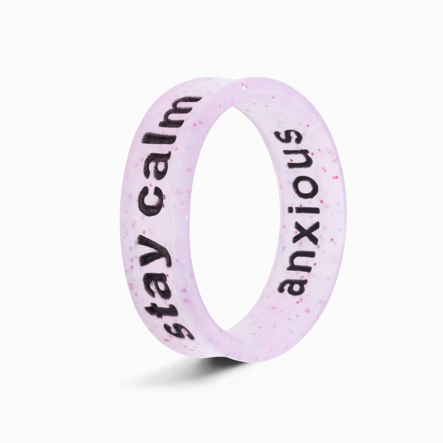 Flip Reversible anxious / stay calm ring