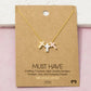 18K Gold Dipped 3 Cross Pendant Necklace