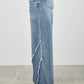P8212M-MID RISE WIDE FRAYED SEAM