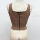 Sculpted Stretch Denim Tank Corset
