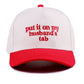 `Put It On My Husband's Tab Two Tone Canvas Cap