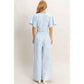 Striped Twist Front Top & Pants